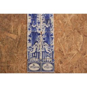 Set Of Earthenware Tiles, 18th Century