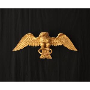 Gilded Wooden Eagle, First Half Of The 19th Century