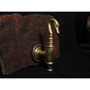  Large Empire-style Bronze Tap, A Late 19th-century Piece. 