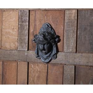 Fountain Spout "child In Drapery", Late 19th Century
