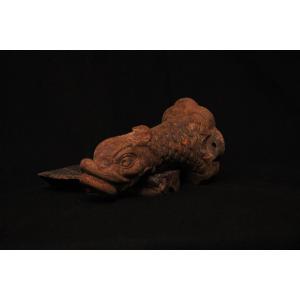  Cast Iron Dolphin Fountain Spout/spout, 20th Century