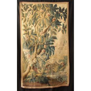 Tapestry/verdure With A Wading Bird, Aubusson, 18th Century
