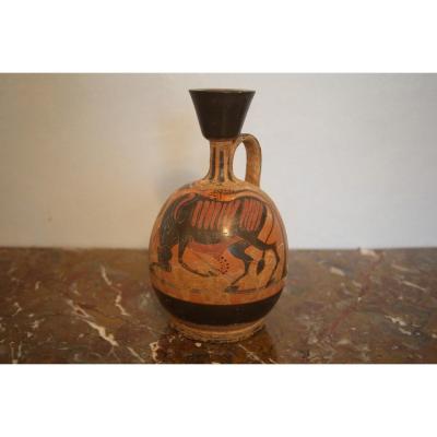 Pot-bellied Terra Cotta Lekythos