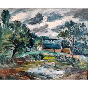 Anders Osterlind (1887-1960) The Pond 1942