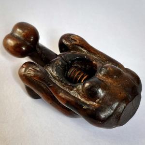 Erotic Nutcracker In Carved Wood 19th Century Curiosity Folk Art Erotica Curiosa
