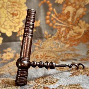 18th Century Wrought Iron Pocket Corkscrew 