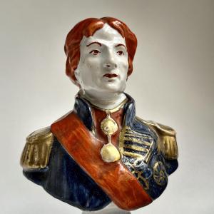 Horatio Nelson, 19th-century Faience Bust From Desvres 
