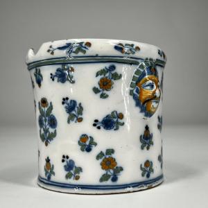 Moustiers Earthenware Glass Cooler 18th Century Individual Cool Bucket 18th Century
