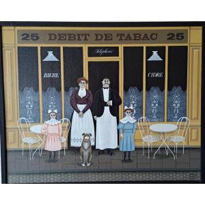 Oil On Wood By Jan Balet