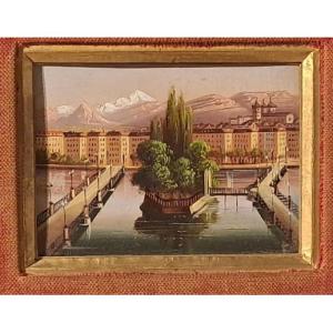 Small Painting, View Of Geneva