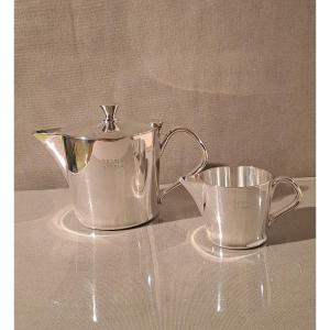 Silver-plated Metal Coffee Service By Gio Ponti And Krupp Milano, 1930