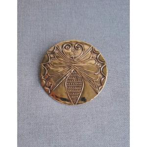 Vermeil Brooch Signed Zolotas