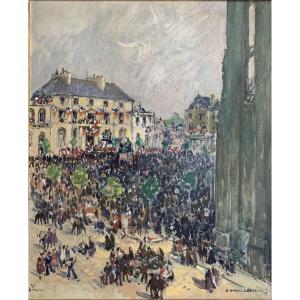 Emmanuel Marcel-laurent (1892-1948) - May 8, 1945, Quimper, Brittany