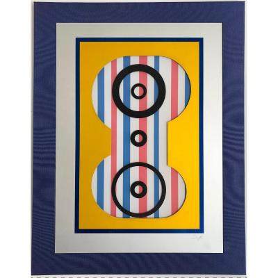Nicolas Schoffer (1912-1992) - Kinetic Art. Abstraction. Signed Serigraphs