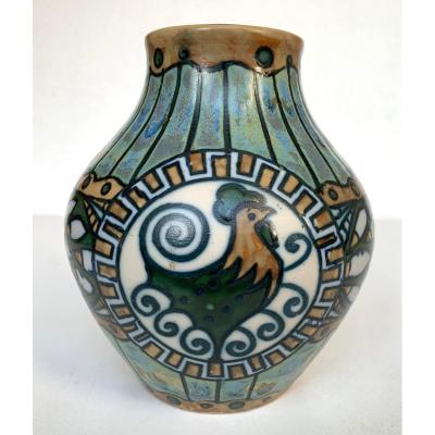 Keramis Stoneware Vase - Charles Catteau - Art Deco - 1920 - Atelier De Fantaisie