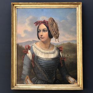 Portrait Of An Italian Woman