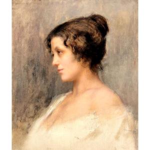 Portrait Of A Young Girl 3/4 Length