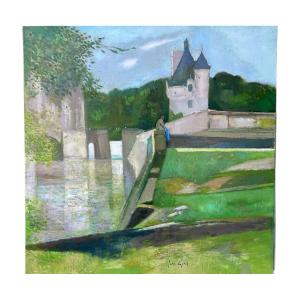 The Guard Tower Of Chenonceau Castle By René Génis 