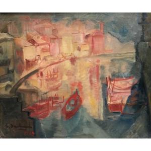 View Of A Canal By Suzanne Duchemin