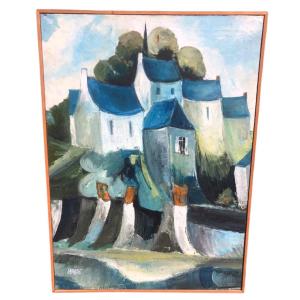 Large Painting By Yvon Labarre
