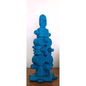 Abstract Sandstone Sculpture By Jean Luc Oudry 