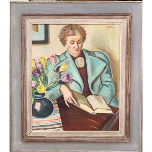 Large Portrait By Laszlo Barta