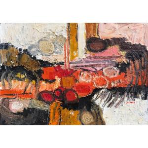 Abstract Painting By Jean Lasnier 