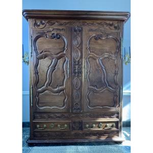 Lorraine Walnut Armoire – 18th Century (circa 1760–1780)