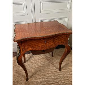Marquetry Vanity Table – Napoleon III Period, 19th Century