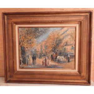 Paris 1900 Oil On Canvas