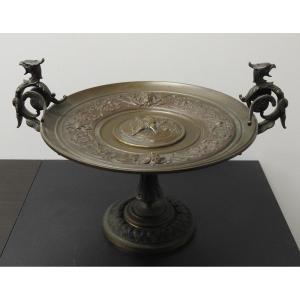 Cup On Pedestal By Ferdinand Barbédienne In Bronze