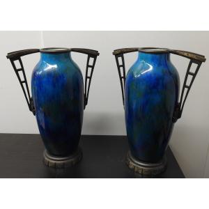 Sèvres - Pair Of Art Deco Vases