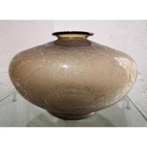 Daum - Nancy - France. Flattened Belly Vase