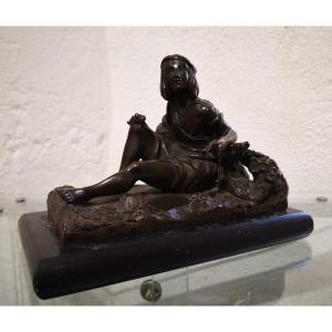 Bronze Sculpture XIX - Young Seated Shepherd