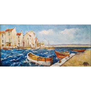 Rough Sea - Oil On Canvas Signed Gluzac (1952-2023) Ref M33