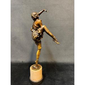 Art Deco Bronze Sculpture "dancer"