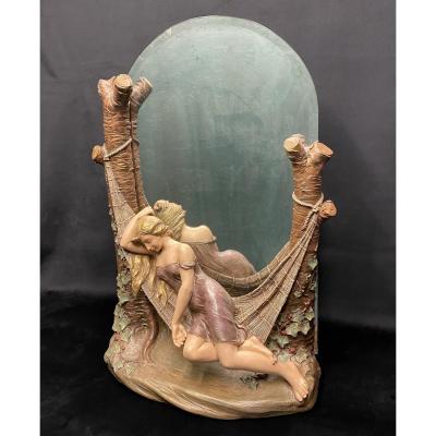 Miroir “ Femme au hamac ”de Ranieri.