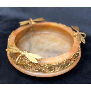 Coupe en albâtre Art-nouveau