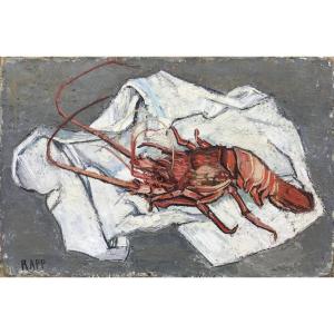 Ginette Rapp, Lobster, Oil On Canvas