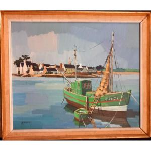 Oil On Canvas By Michel Margueray (1938-)