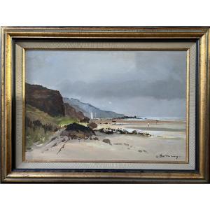 Gérard Barthélemy, White Sail, Oil On Canvas