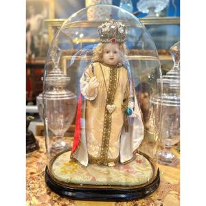 Superb Jesus Of Prague In Wax – Napoleon III Period – 19th Century
