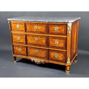 Important Louis XVI Greek-style Commode Stamped Mf Roht And Hallmark