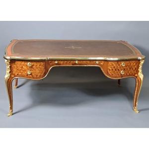 Large Transitional Style Bureau Plat  After Oeben