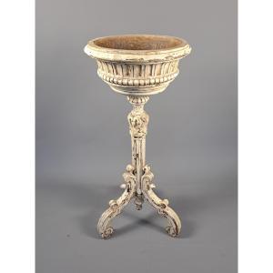 Lacquered Wooden Planter
