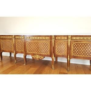 Exceptional Transitional-style Enfilade After Riesener