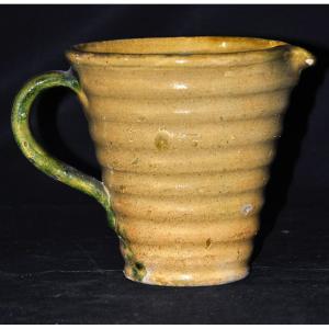  Glazed Ceramic Pitcher Signed Ann Dangar Circa 1940 