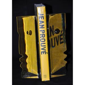 Baccarat Crystal Bookends By Designer Robert Rigot Circa 1980