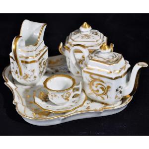 Miniature Porcelain Service From Old Paris, Napoleon III Period