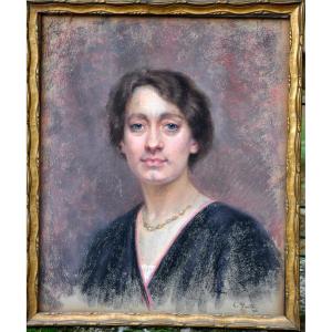 Pastel Signed Laura Muntz 1909